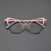 Belinda Cat Eyes Titanium Glasses Frame